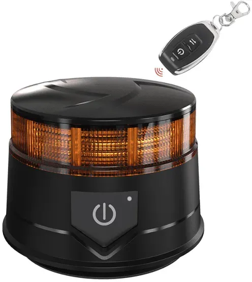 14W LED kabellose drehbare Signallampe / Warnleuchte mit Fernbedienung, Magnet und Saugnapf für Pannenhilfe