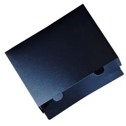 EXXO by HFP Dokumentenbox / Sammelbox / Versandbox A5 quer, aus Recycling-PP, Steckverschluss, Farbe: schwarz - 1 Stück
