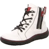 Krisbut Schnür-,Zug-u.Schnallenstiefel in weiss/weiss kombi, Gr. 38 - 38