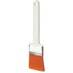 Haug ANTI BAC Reinigungsbürste Flachpinsel - dauerhafter, antibakterieller Schutz & Hygiene, weiß/orange