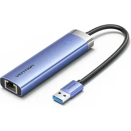 Vention USB Hub TGFSB, 3xUSB 3.0/RJ45/USB-C PD Aluminiumlegierung 5Gbps