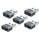 Good Connections Adapter USB 2.0 Stecker A an USB-C Buchse 5 Stk. Aluminium grau