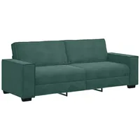 vidaXL 3-Sitzer-Sofa Dunkelgrün 180 cm Samt