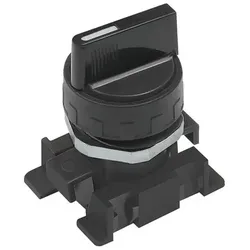 Kurzer Drehhebel, schwarz, 3 Stellungen, monostabil - schwarz