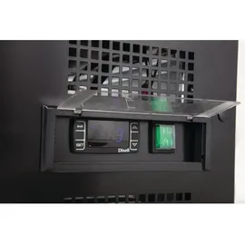 Polar Refrigeration Polar Serie G Getränkekühlschrank 490 l 2 Schiebetüren 900 mm hoch Schwarz