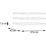 Forte Einlegeboden FORTE, grau, B:37,6cm H:42cm T:1,5cm, Holzwerkstoff, Einlegeböden, Einlegeboden, 3er Set Einlegeboden, variable Positionierung, Textilstruktur