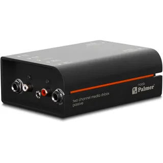 PALMER AUDIO Palmer RIVER naab - Passive 2-Kanal Media DI-Box, schwarz