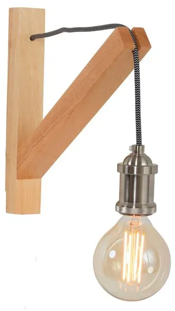 Steinhauer Wandleuchte Mexlite Holz Braun