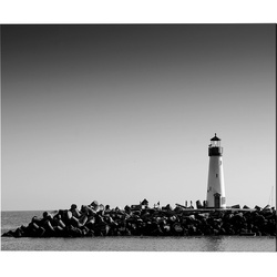 ANY IMAGE Kunstdruck »Leuchtturm Santa Cruz«, mehrfarbig, Alu-Dibond - bunt