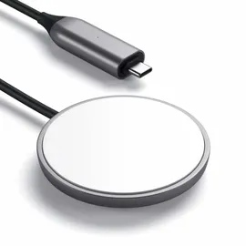 Satechi ST-UCQIMCM Drinnen, USB Kabelloses Aufladen 1,5 m, Grau Weiß