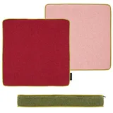 REMEMBER Sitzkissen "Cranberry" - B 40 x T 40 x H 5 cm - 4-farbiges Kissen inkl. Füllung