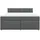 vidaXL Boxspringbett 180 x 200 cm Dunkelgrau