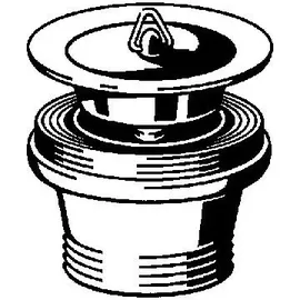 Viega Ablaufventil 7432 11/2" x 70 mm, mit Stopfen/Dreieckhaken