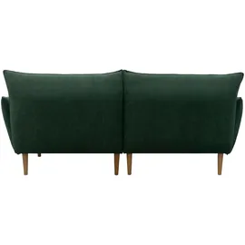 DOMO collection Eckcouch Polyester L-förmig 2-Sitzer Grün