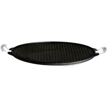 Paella World Grillplatte Ø 38 cm Gusseisen schwarz