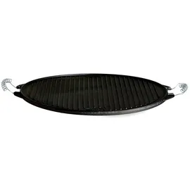 Paella World Grillplatte Ø 38 cm Gusseisen schwarz