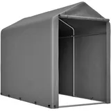 Fahrradgarage Wetterfest 100×187×160cm für 2-4 Fahrräder,Schneeschutz Motorradgarage mit UV-Beständig und Wasserdicht,Fahrrad Lagerzelt mit Outdoor-Schuppen für E-Bike,Ideal für Garten, Terrasse,Hof