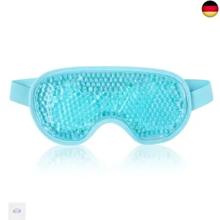 NEWGO Augenmaske Kühlend Kühlmaske Gesicht Kühlbrille für Migräne, Kopfschmerzen, Geschwollene, Müde Augen, Augenringe, Sinusschmerzen, Ice Eye Mask (Blau)