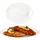 Mambocat 2x Servierplatte Arkona oval LxB 30x23cm Opalglas weiß Buffet-Teller Vorspeisen,