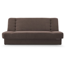 e-meubles - Sofa mit Schlaffunktion und Bettkasten, Kippsofa Klappsofa Schlafsofa Clic-Clack Couch für Wohnzimmer Federkern Sofagarnitur Polstersofa