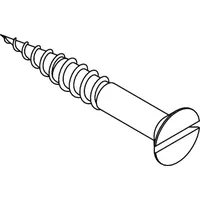 Industrial Quality Supplies DIN 97 Senk-Holzschraube mit Schlitz, MS