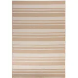 Steffensmeier Outdoorteppich, Beige, Textil, Gestreift, Rechteckig, 240x330 cm, wasserabweisend, Teppiche & Böden, Teppiche, Outdoorteppiche