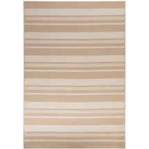 Steffensmeier Outdoorteppich, Beige, Textil, Gestreift, Rechteckig, 240x330 cm, wasserabweisend, Teppiche & Böden, Teppiche, Outdoorteppiche