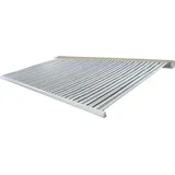 MCW Markise Vollkassette 5x3m Polyester Grau/Weiß