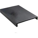 KAWOLA Holztablett MADELINE Eiche schwarz für Armlehne Sofa