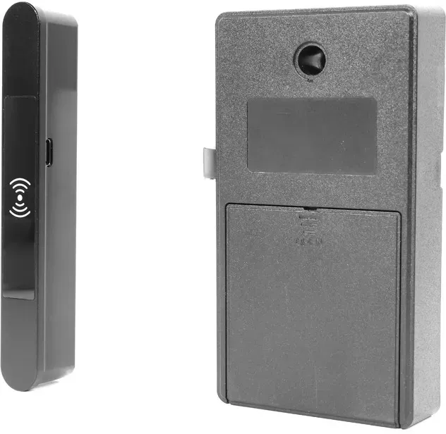 Schloss mit RFID-Kartenleser F132R, Aluminium, schwarz