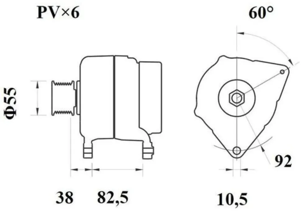 Generator MAHLE MG 1078 für Fiat Ducato