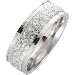 Zeeme Stainless Steel Ring Edelstahl gesandet glanz