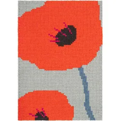 Poppy mit Mohnblüten, 120x170cm