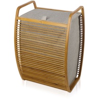 Möve Wäschekorb Bamboo 40x36x60cm - Holz Hellbraun