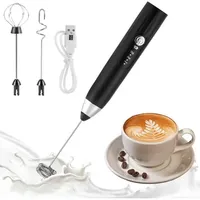 Elektrischer Milchaufschäumer, Usb-wiederaufladbarer Milchaufschäumer Mit 3 Rühraufsätzen, Mini-schneebesen Mit 3 Einstellbaren Geschwindigkeiten, Mini-rührbesen