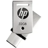 HP 32 GB USB3.1 (USB) Typ-C + A ((USB 2.0) + A ((USB 2.0) + 1 OTG (((englischsprachig) + 1 OTG (englischsprachig) - x5000m HPFD5000M-32)