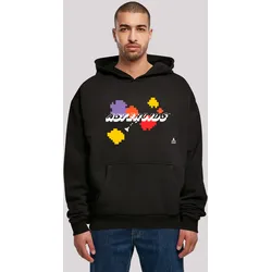 Kapuzenpullover F4NT4STIC "Atari Asteroids Retro Gameplay", Herren, Gr. XS, schwarz, Obermaterial: 100% Baumwolle, casual, oversize, Langarm, Pullover, Premium Qualität