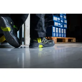 Haix CONNEXIS Safety T S1 low, grey-citrus - UK 7.5 -