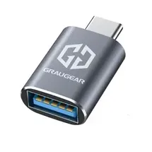 GRAUGEAR USB-A auf USB-C Adapter 0,31 m Grau