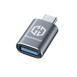 GRAUGEAR USB-A auf USB-C Adapter 0,31 m Grau