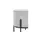 Möbel Kraft Hocker Cord 35 x 38 x 35 cm Grau/Schwarz