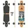 Apollo Twin Tip DT Fiberglas Longboards. Extrem leicht und stabil naturholzfarben|braun|SCHWARZ 38"