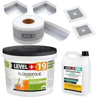 Level + Dichtset Duschabdichtung Flüssigfolie 12 kg