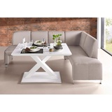 exxpo - sofa fashion Intenso 157 x 91 x 244 cm Struktur langer Schenkel links beige
