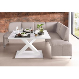 exxpo - sofa fashion Intenso 157 x 91 x 244 cm Struktur langer Schenkel links beige