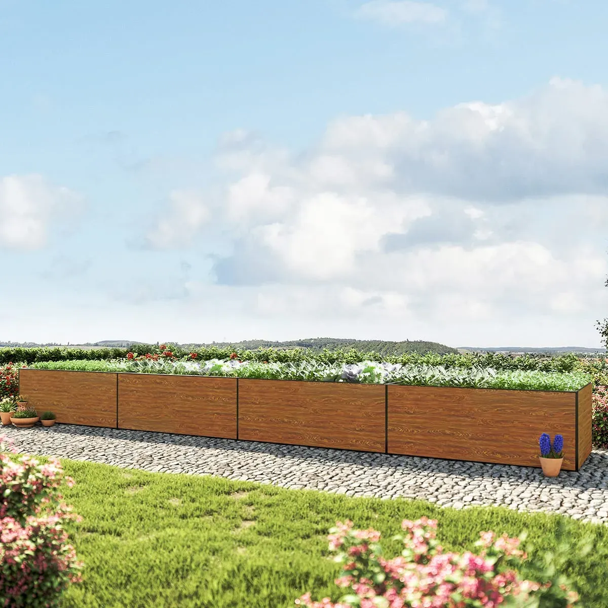 GFP Kingsize 99 x 771 x 77 cm Orto rialzato, look legno - (GFPV00486)