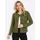 Sieh an! Strickjacke in Oliv-Schilf-meliert 44