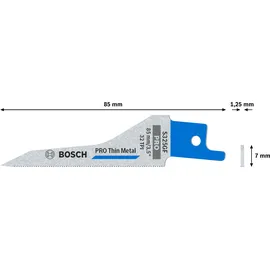 Bosch PRO Thin Metal S325GF Säbelsägeblatt 1,25 x 7 x 85 mm 5 St.