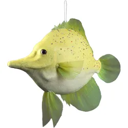 Dekofigur AM DESIGN "Styropor-Fisch", gelb, B:39cm H:10cm, Styropor, Dekofiguren, in Handarbeit gefertigt