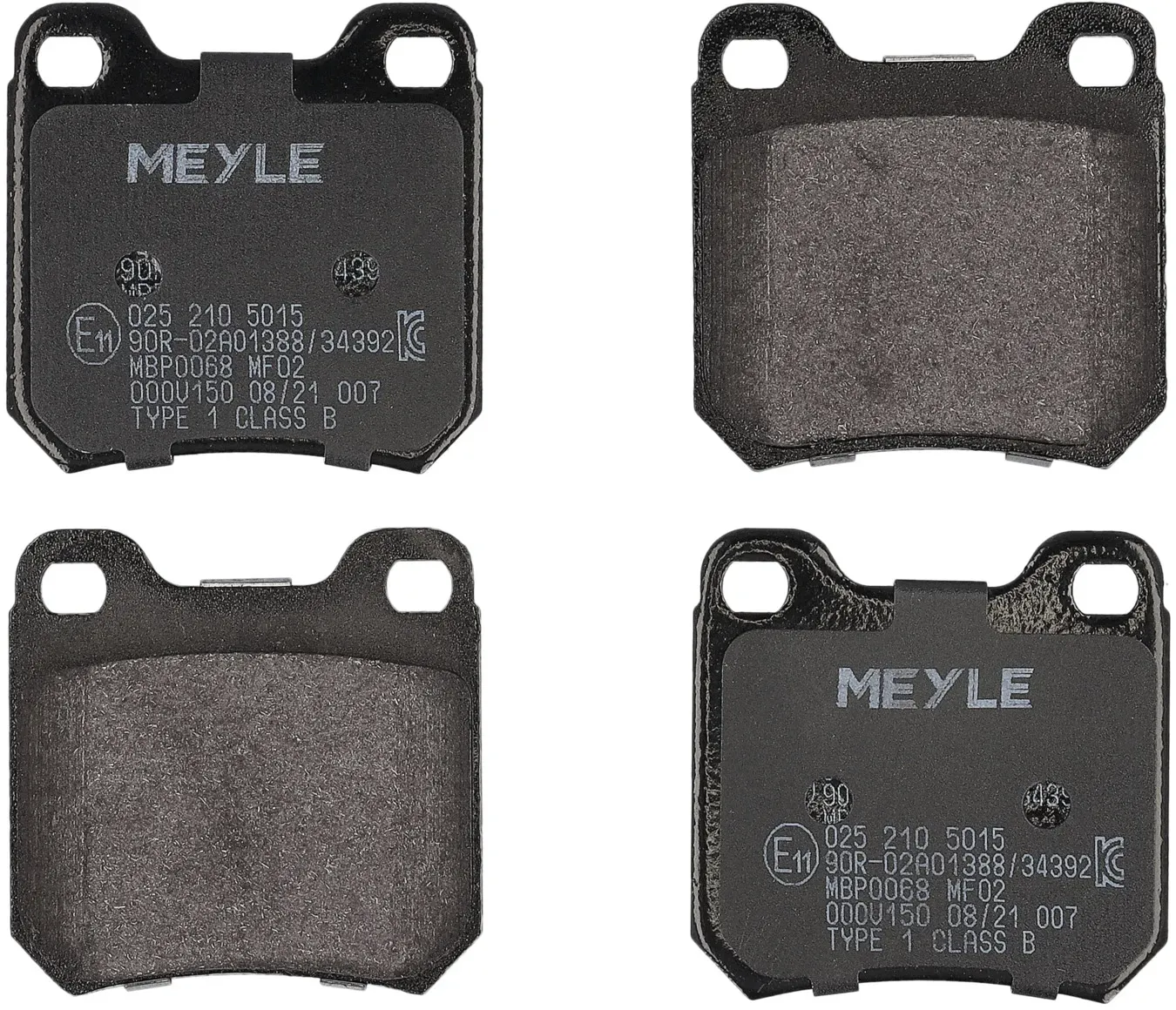 MEYLE Bremsbelagsatz, Scheibenbremse 0252105015 Hinterachse für Vaughall Opel SAAB GM